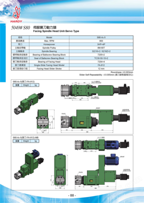 S80-FA812 伺服展刀動力頭